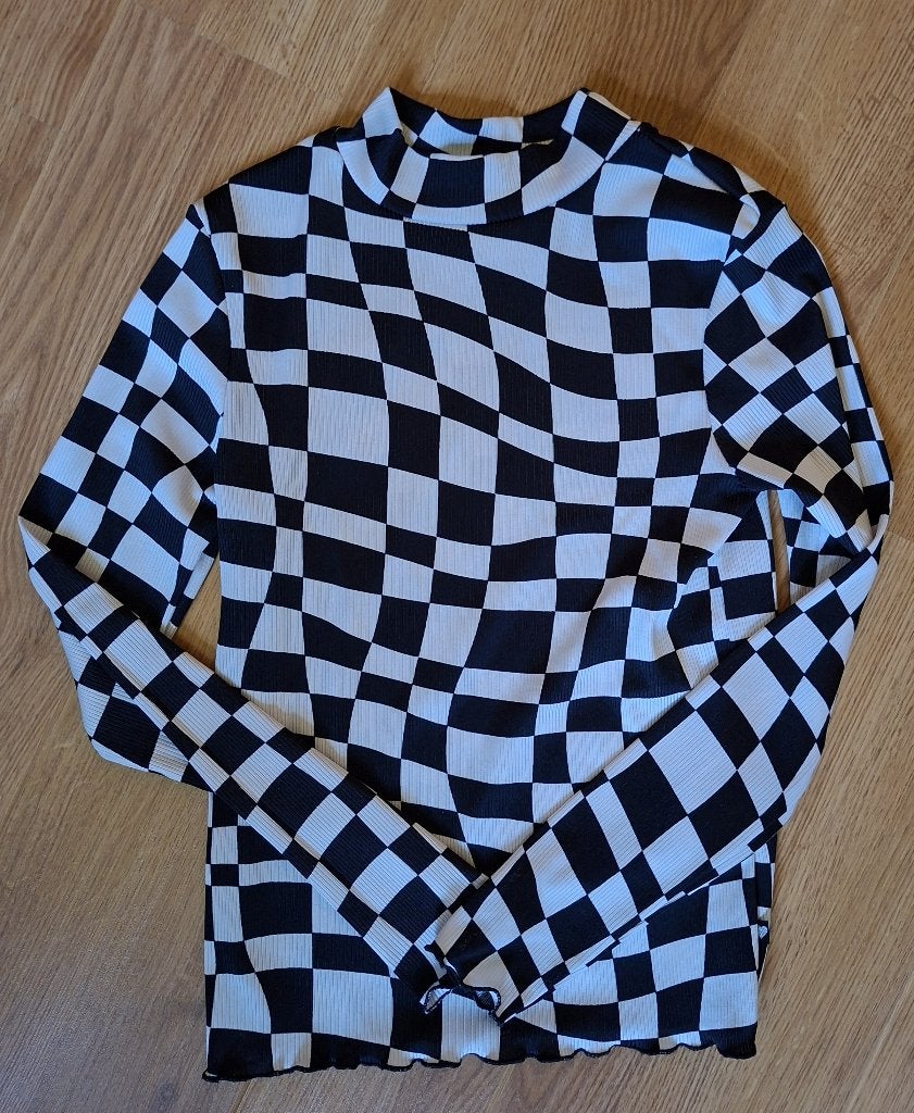 Someone zwart/wit longsleeve 140, Kinderen en Baby's, Kinderkleding | Maat 140, Meisje, Ophalen of Verzenden, Zo goed als nieuw