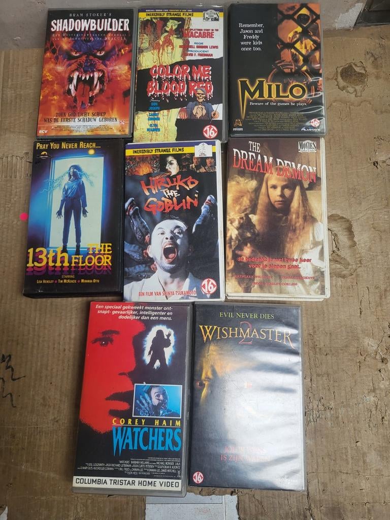 VHS HORROR FILMS, Ophalen, Horror