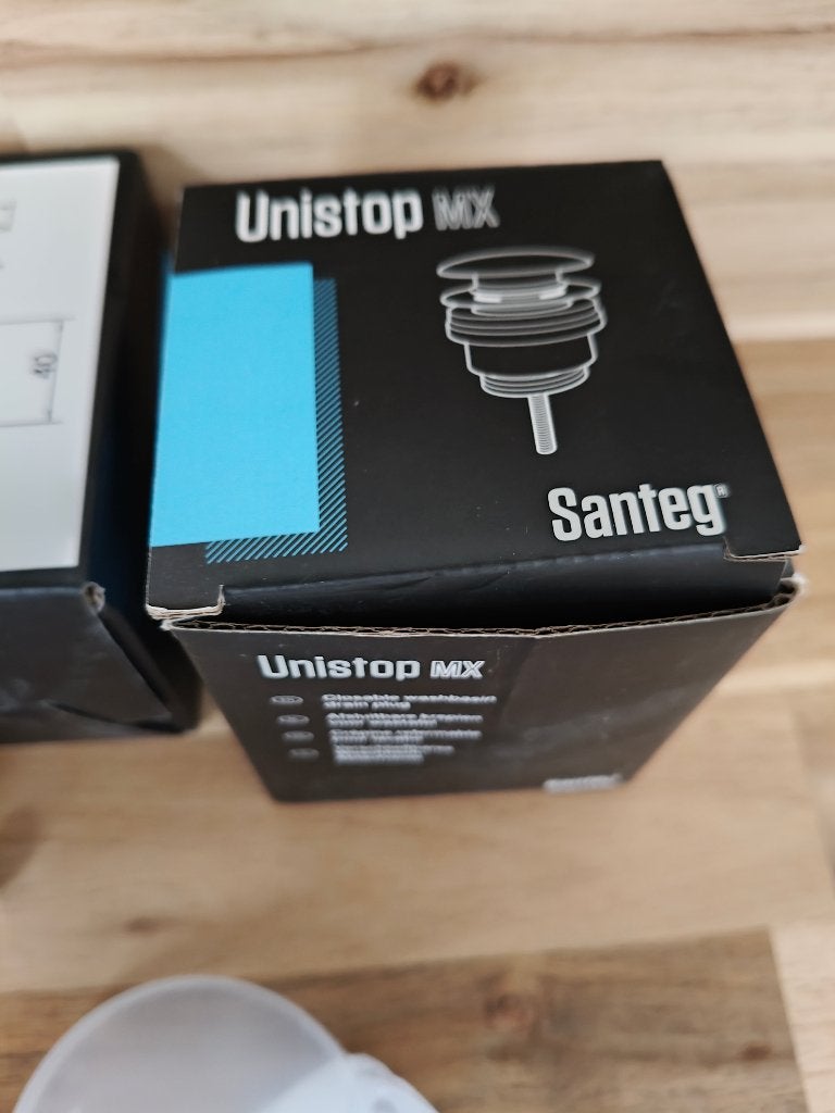 Santeg Unistop MX - afvoerstoppen chroom, Enlèvement, Neuf, Chrome, Lavabo