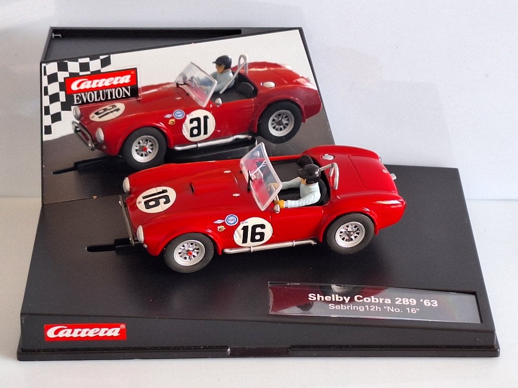 Carrera Shelby Cobra 289 1963 Sebring 12H #16 N de référenc, Enfants & Bébés, Jouets | Circuits, Neuf, Électrique, Enlèvement ou Envoi