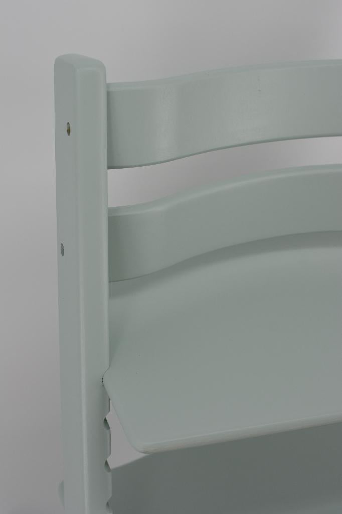 Stokke Tripp Trapp Soft Mint — Modèle reconditionné, Envoi, Comme neuf, Chaise évolutive, Ceinture(s)