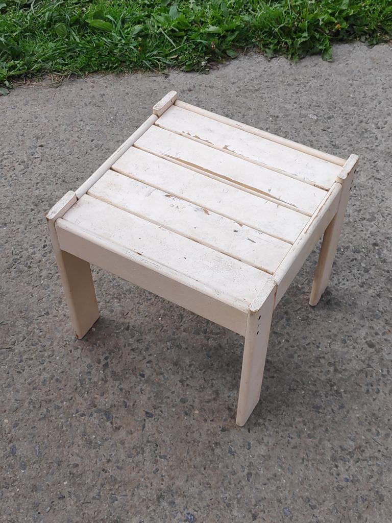 Table d'appoint, Maison & Meubles, Moins de 55 cm, Carré, Enlèvement, Utilisé