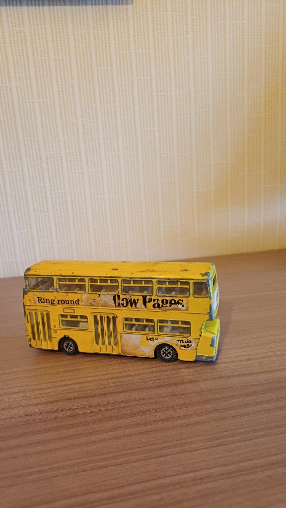 Dinky toys Atlantische gele bus, Verzamelen, Ophalen of Verzenden, Gebruikt