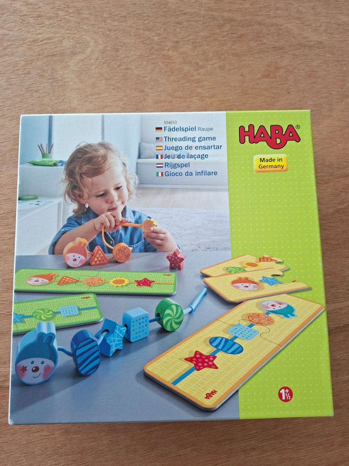 Haba- rijgspel rups - fijne motoriek, Ophalen of Verzenden, Zo goed als nieuw, Ontdekken