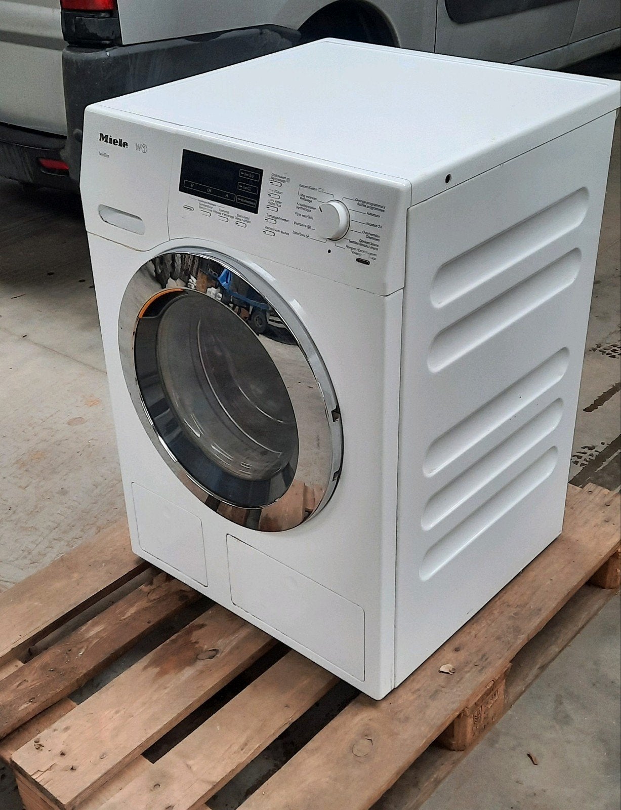 Miele twindos wasmachine, Ophalen