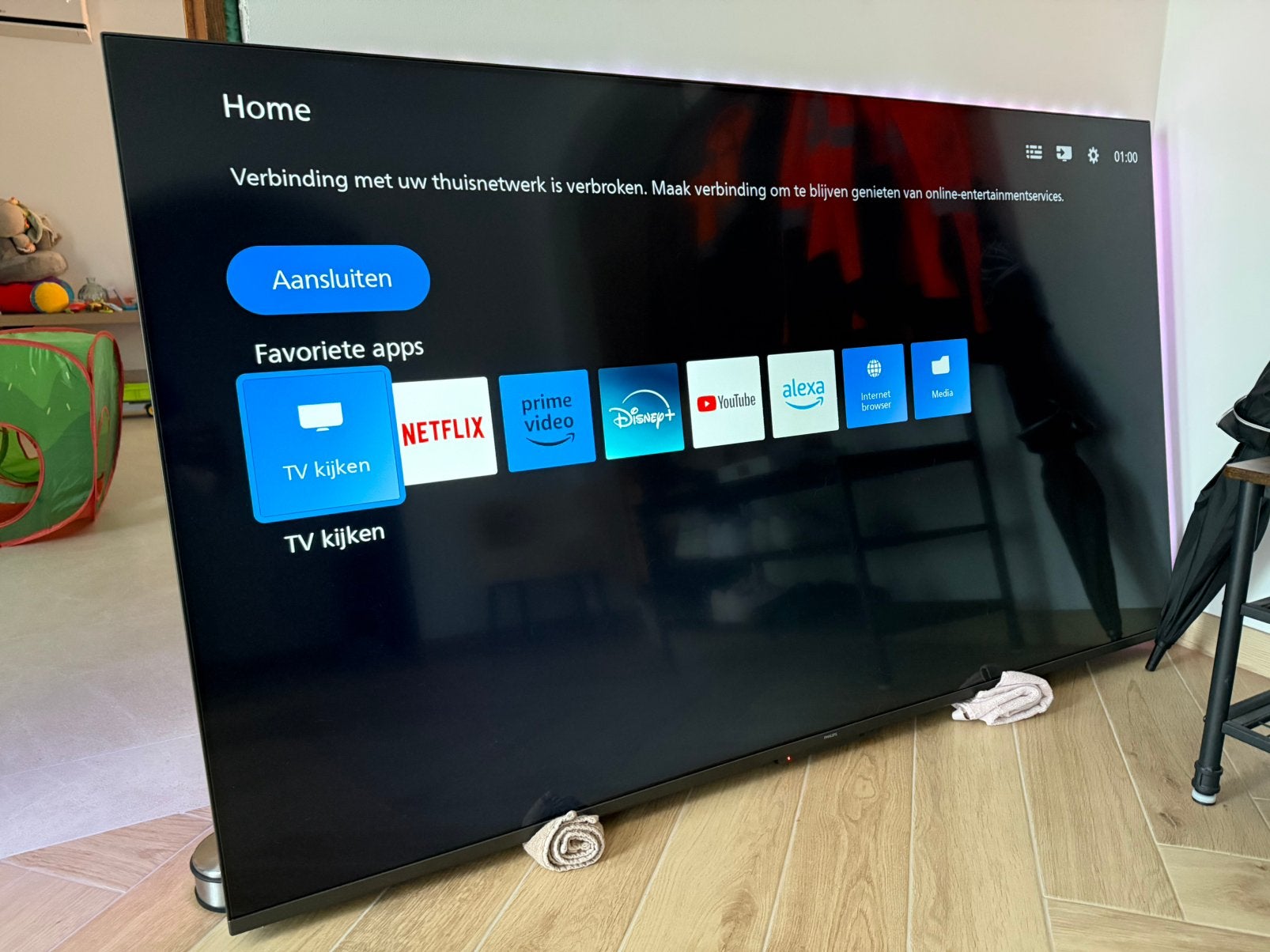 Philips 75” 4K UHD Ambilight Smart TV – 75PUS8108/12, Ophalen, Philips, LED, Zo goed als nieuw