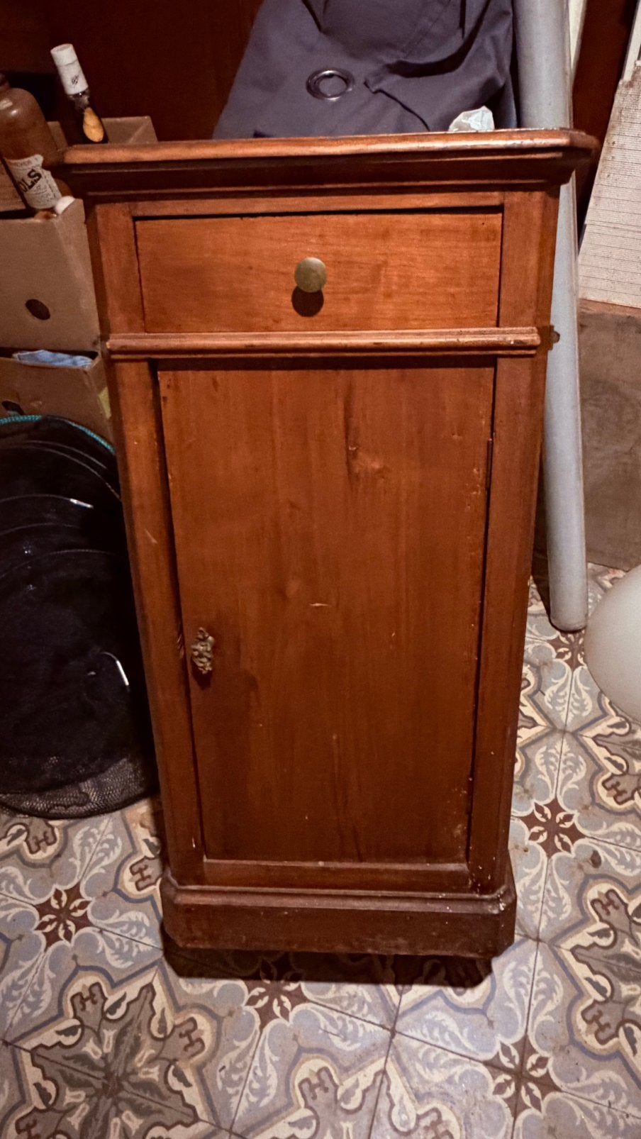 Chevet ancien bois massi, Enlèvement, Utilisé, Bois
