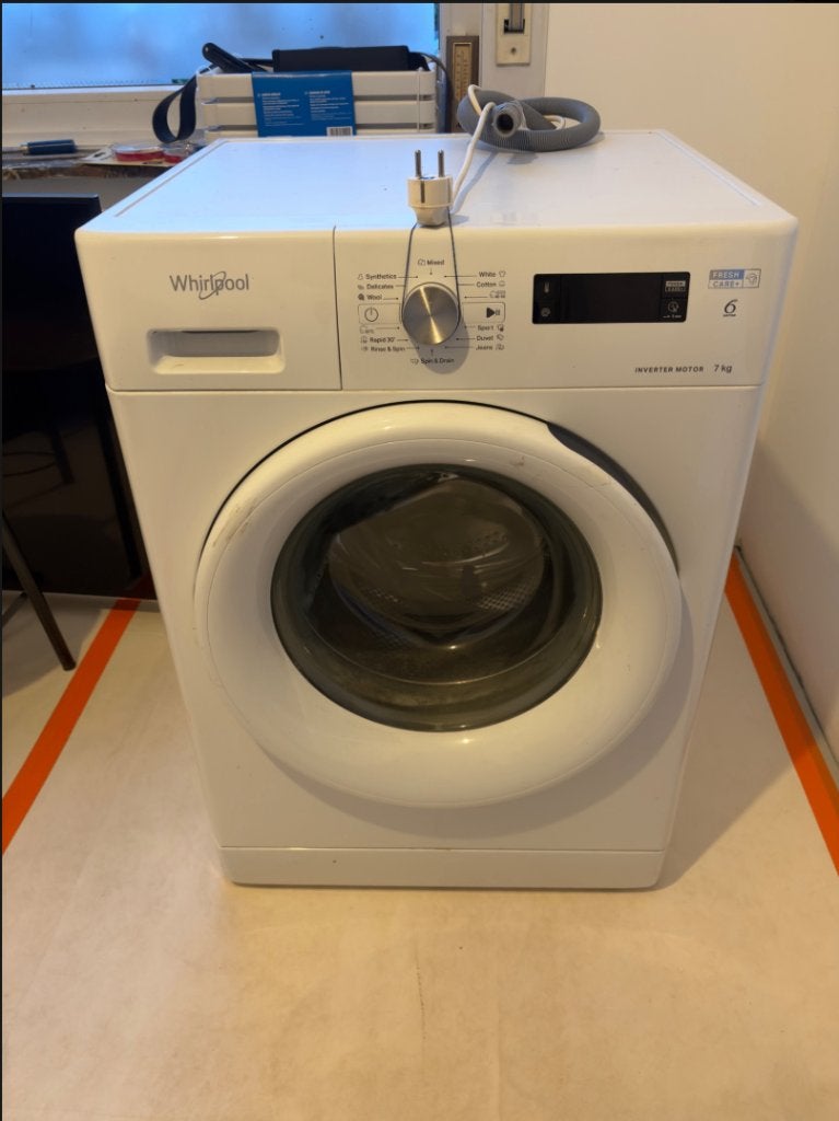 wasmachine 230€, Elektronische apparatuur, 6 tot 8 kg, Ophalen, Zo goed als nieuw