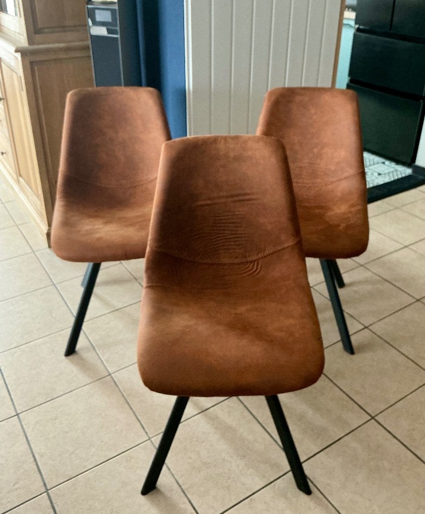 Ensemble de 3 chaises Frantz, Tissus, Trois, Autres couleurs, Comme neuf