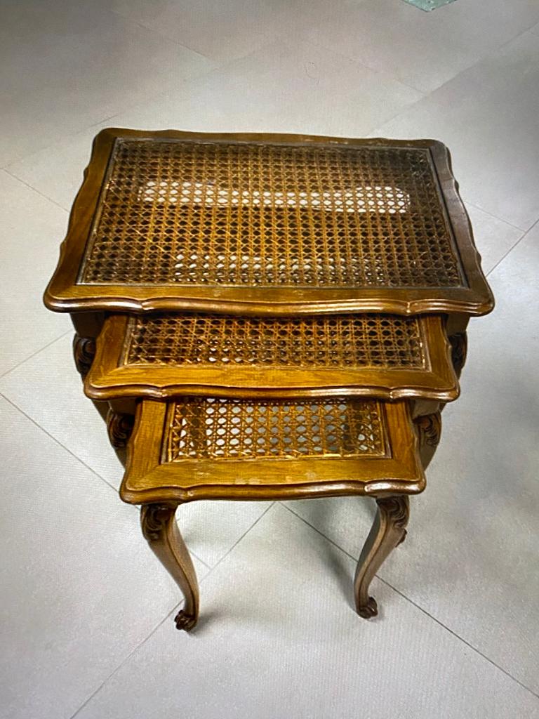 Houten bijzettafels - 3 stuks, Antiek en Kunst, Ophalen