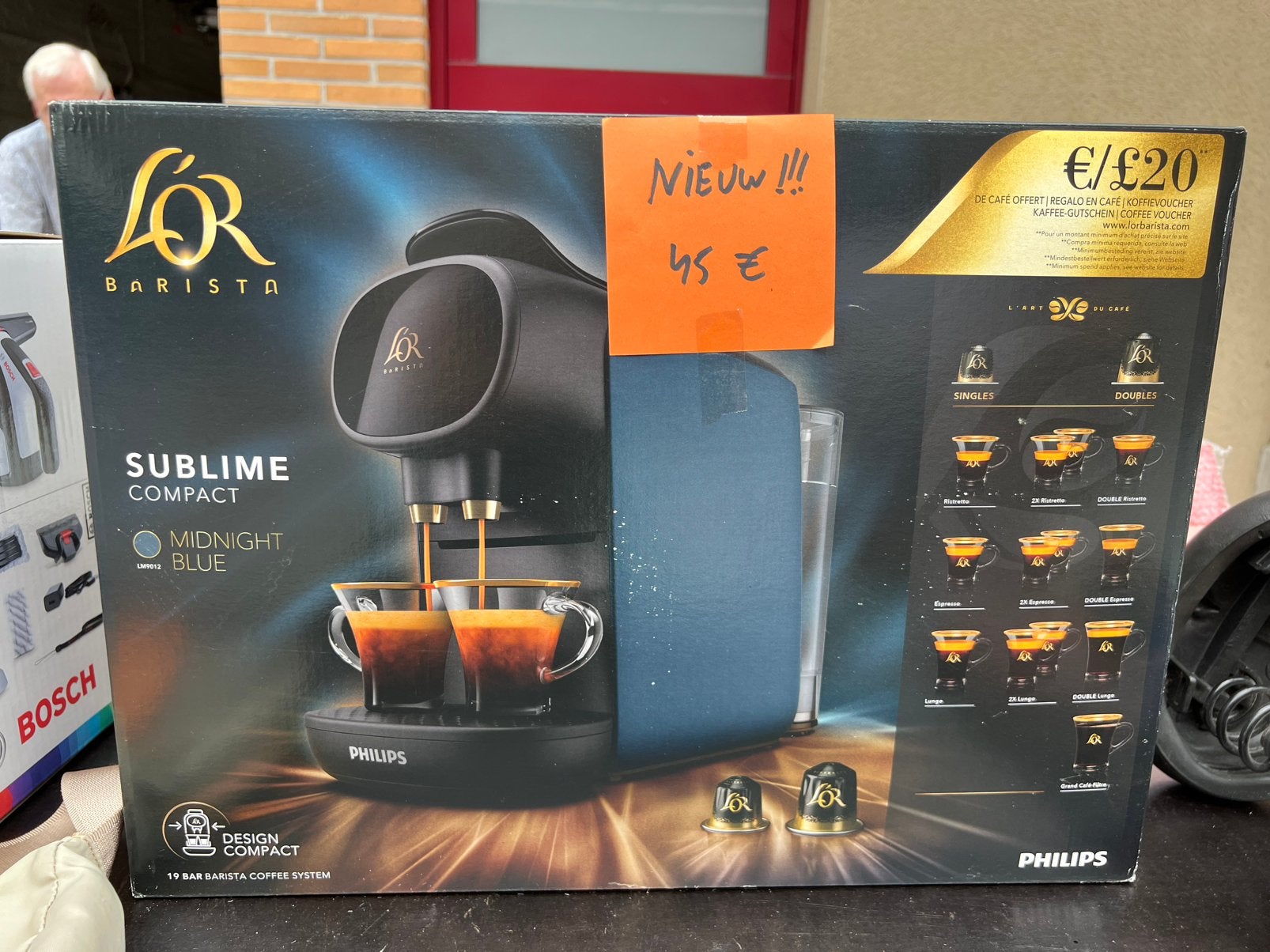 Nieuwe Philips L’OR Barista Sublime koffiemachine, Enlèvement, Comme neuf, Cafetière