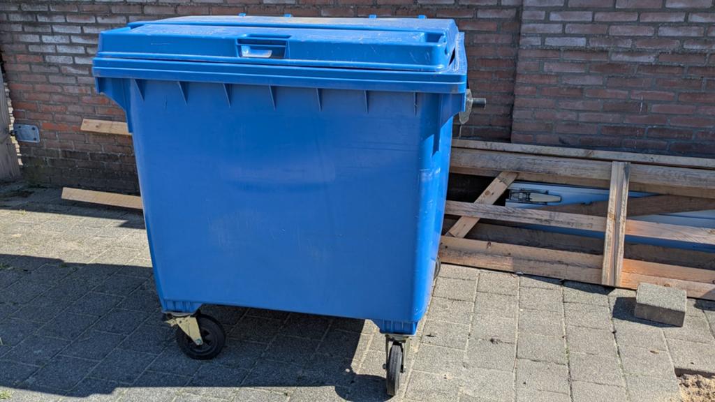 1100 liter container | schoon | zwenkwielen | opslag hout, Jardin & Terrasse, Bois de chauffage, Enlèvement
