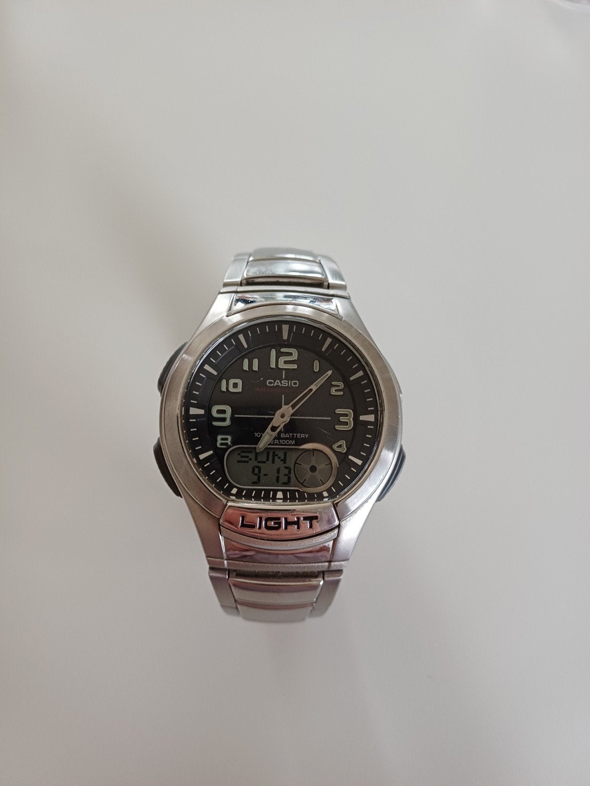Casio horloge aq-180w zilver, Bijoux, Sacs & Beauté, Montre-bracelet, Autres marques, Avec chaîne, Argent