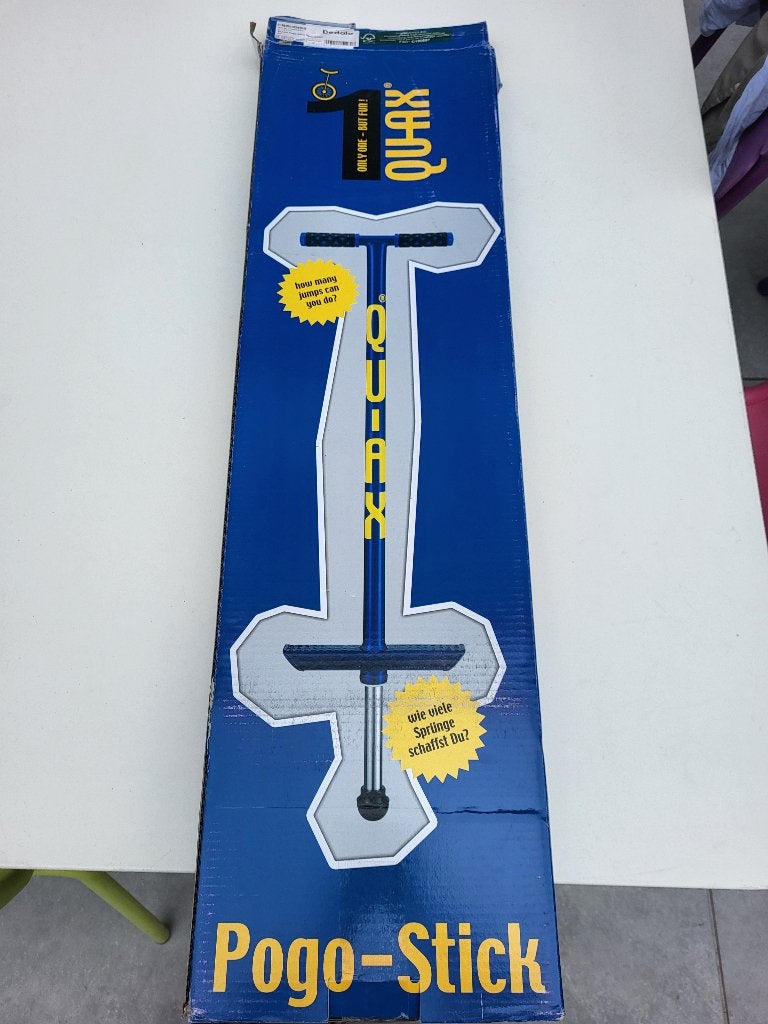 Pogo Stick Quax blauw nieuw, Enlèvement, Neuf