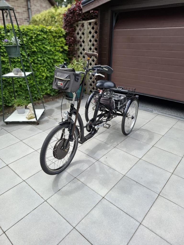 Elecktrische driewielfiets tekoop 500Watt, Fietsen en Brommers, Fietsen | Driewielfietsen, Ophalen, Gebruikt, Trommelrem, Powergrid