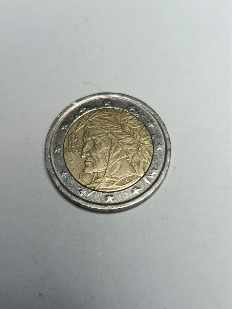 2 euros - Dante Alighieri - 2002- ITALIE

+ Finlande, Postzegels en Munten, Munten | Europa | Euromunten, Ophalen, Italië, 2 euro