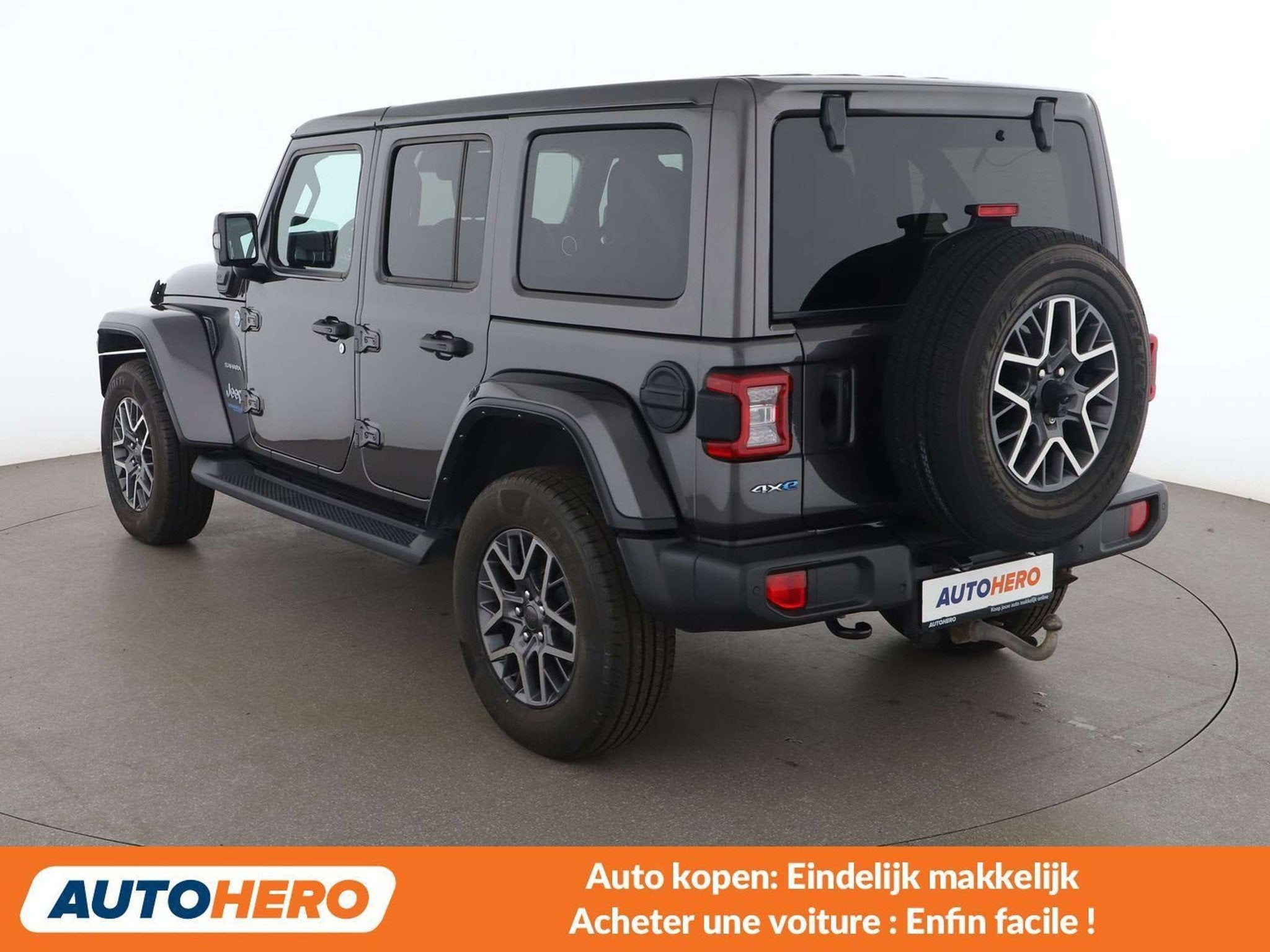 Jeep Wrangler 2.0 4xe Plug-in Hybrid Sahara (automatique), Autos, Cuir, Argent ou Gris, Achat, 5 portes