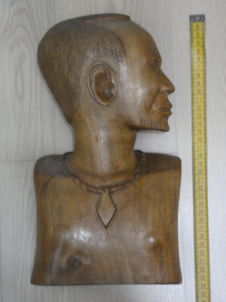 Buste africain en bois (4), Afrique, Bois, Enlèvement, Buste