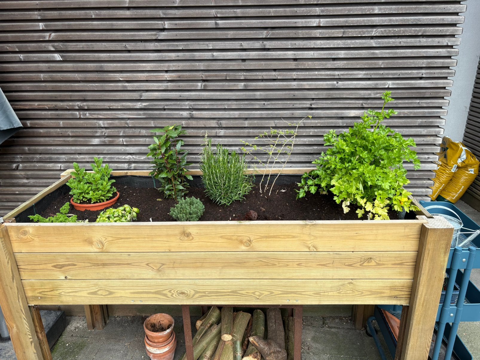 Kruidenbak Hout, Tuin en Terras, Ophalen, Gebruikt, Hout