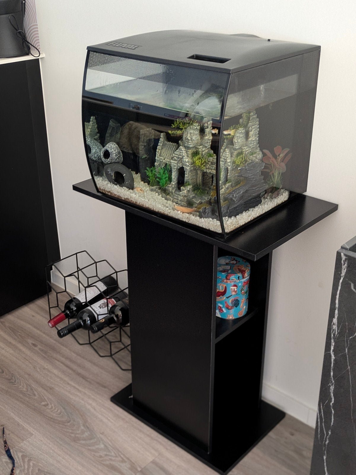 Fluval Flex Aquarium + Standaard & Toebehoren, Dieren en Toebehoren, Ophalen of Verzenden, Fluval