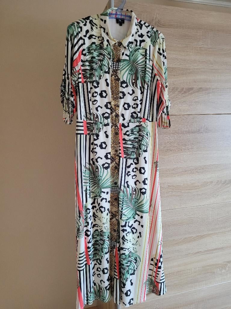 Lang kleedje K-Design, Kleding | Dames, Overige kleuren, Ophalen of Verzenden, Maat 36 (S), Onder de knie