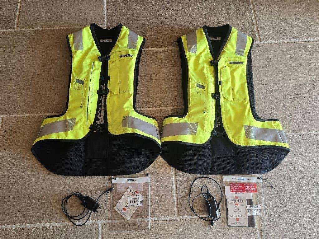 Helite E-Turtle V2 airbag fluo (maat Medium), Motoren, Overige typen, Dames, Ophalen of Verzenden, Helite