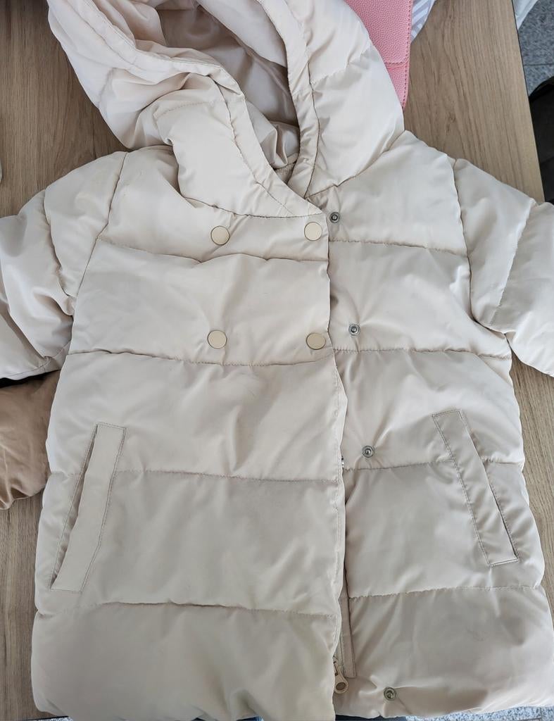 Mango (MNG) baby winterjas maat 104 (3-4 jaar), Kleding | Heren, Jassen | Winter, Ophalen of Verzenden, Beige