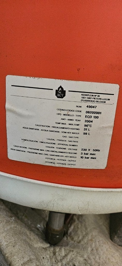Boiler, Ophalen, Gebruikt, 100 liter of meer, Boiler