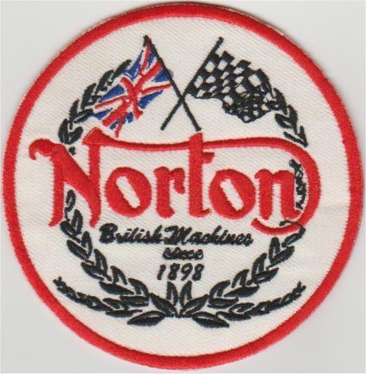 Norton British Machines stoffen opstrijk patch embleem #8, Envoi, Neuf