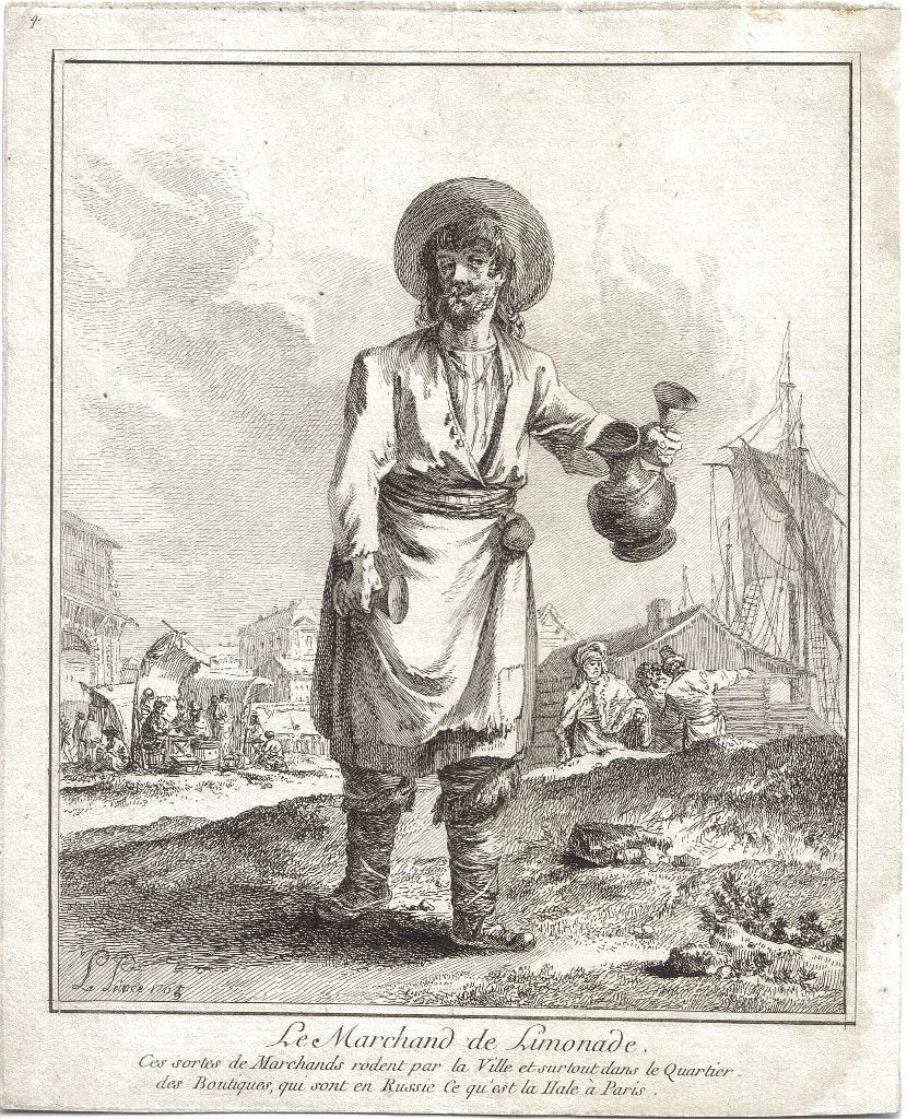 Jean-Baptiste Le Prince ets "Le Marchand de Limonade", 1765, Antiquités & Art, Enlèvement