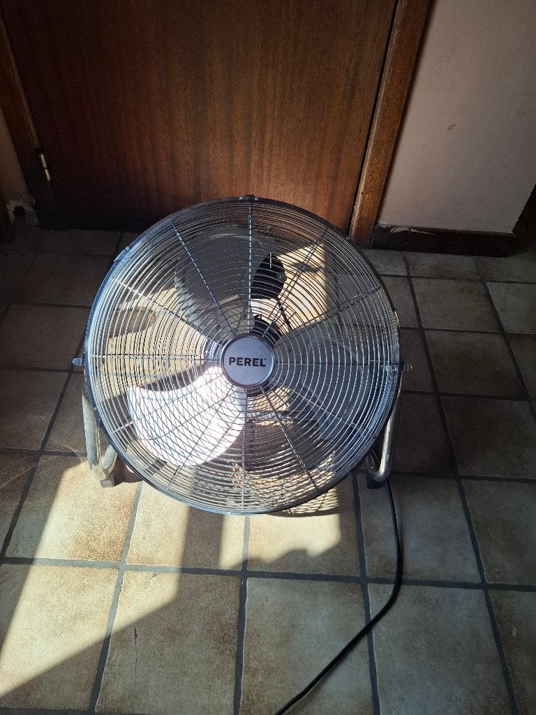 Ventilateur de sol professionnel Perel 45 cm à vendre, Enlèvement, Utilisé, Ventilateur de sol
