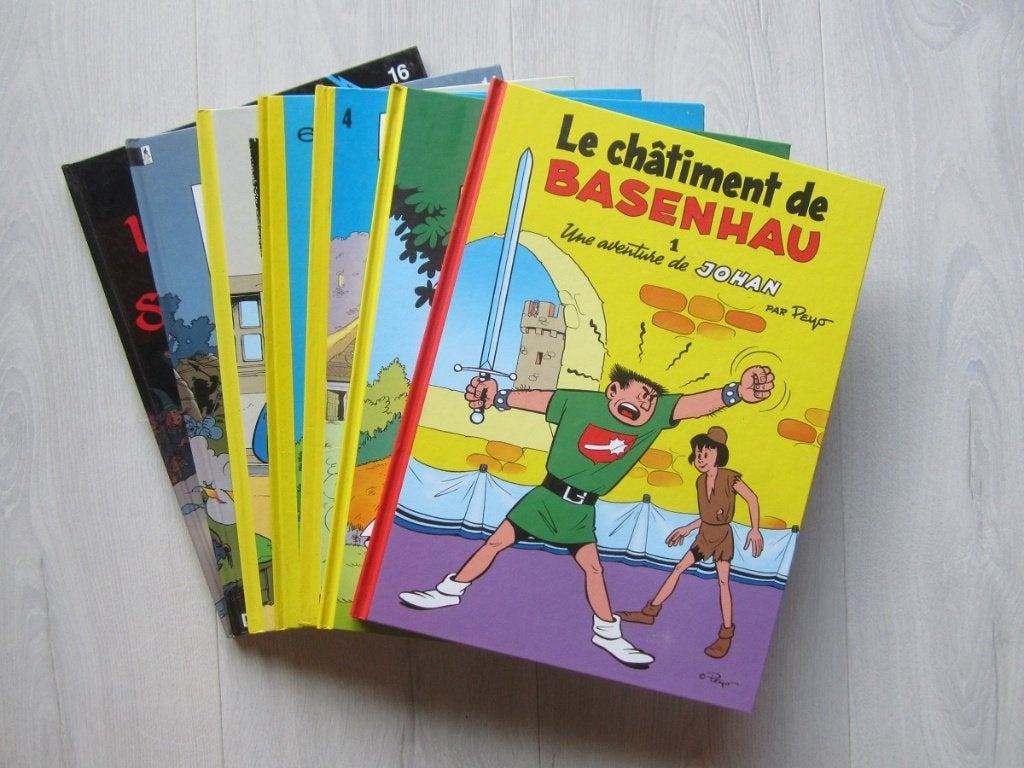 Johan & Pirlouit - Rééd : 4,00Eur ; E.O. : 4,50Eur, Plusieurs BD, Enlèvement ou Envoi, Comme neuf, Peyo