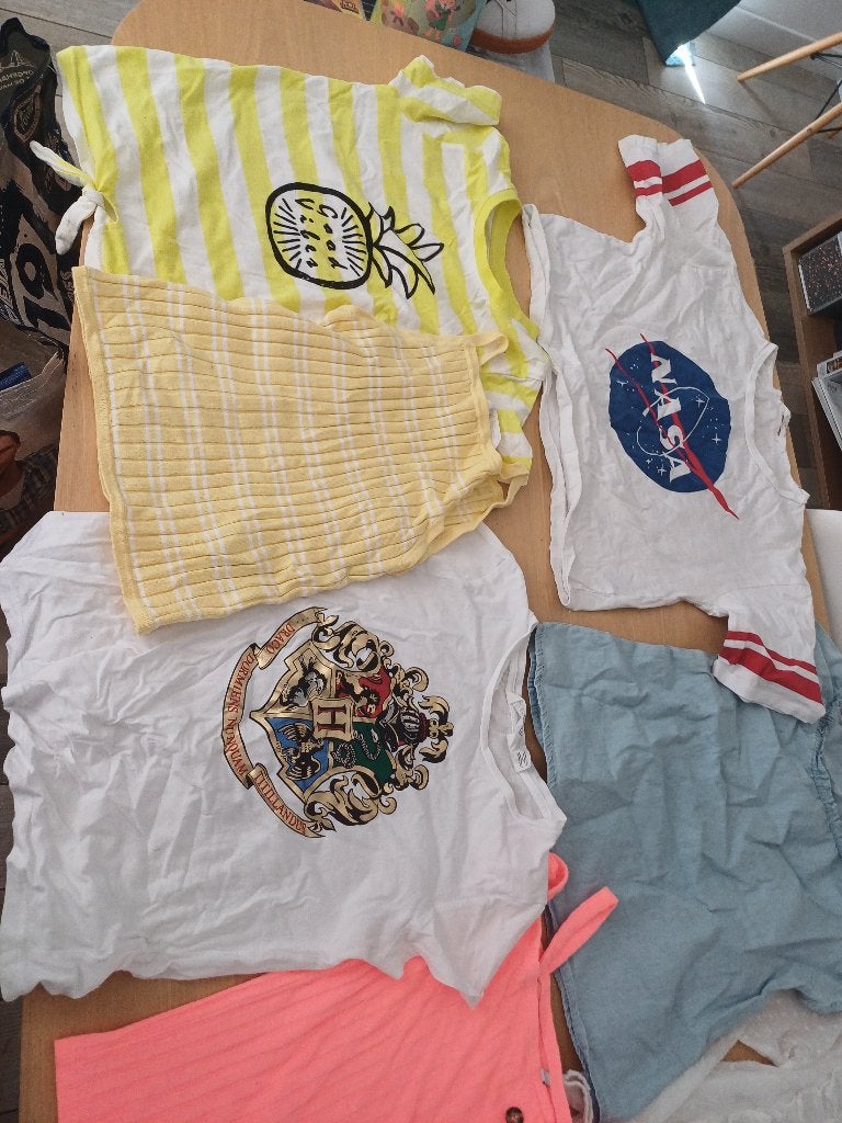 9 meisjes t- shirts mt 146-152, Kinderen en Baby's, Kinderkleding | Maat 146, Ophalen, Zo goed als nieuw, Meisje, Shirt of Longsleeve