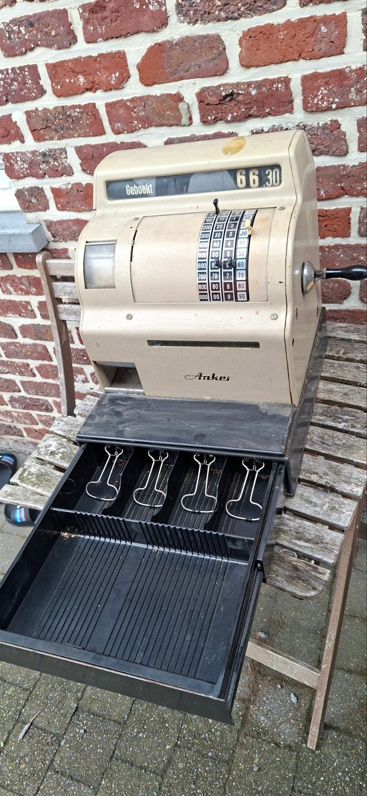 Mechanische Kassa Anker-Werke, Verzamelen, Winkelwagenmuntjes, Ophalen