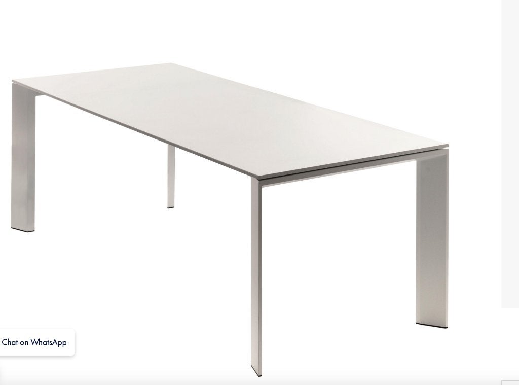 Table design extensible FAST GRANDE ARCHE, Enlèvement, Comme neuf, Rectangulaire, Aluminium