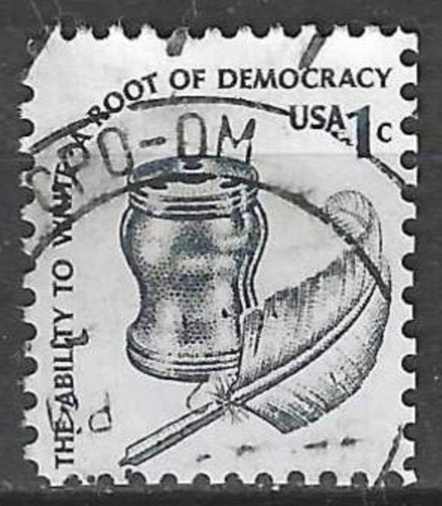 États-Unis 1977 - Yvert 1180 - Liberté écrite (ST), Timbres & Monnaies, Envoi, Affranchi