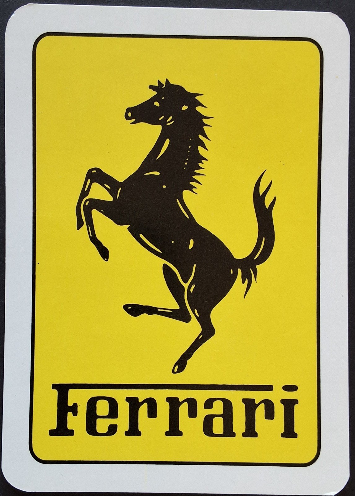 1 Speelkaart  Ferrari, Ophalen of Verzenden