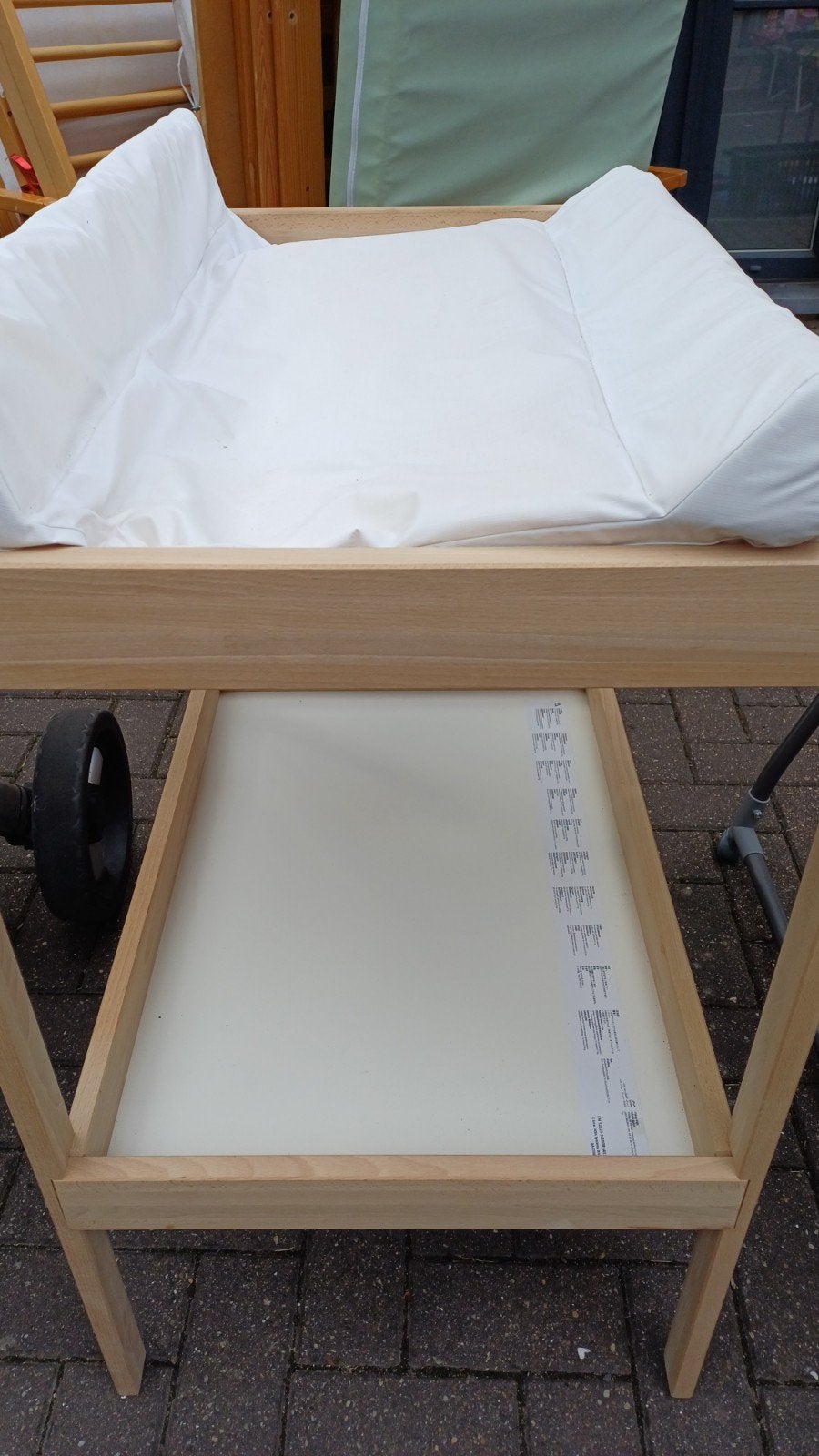 Table à langer Ikea, Ophalen