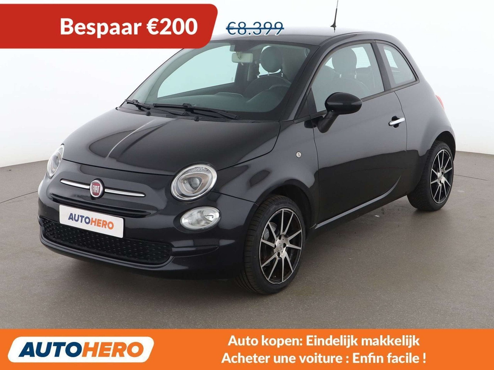 Fiat 500 1.2 Pop (bj 2018), Auto's, Voorwielaandrijving, 4 zetels, Gebruikt, 1242 cc