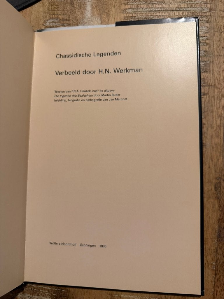 Chassidische Legenden - H.N. Werkman *1996, Gelezen, Ophalen of Verzenden, H.N. Werkman, Schilder- en Tekenkunst