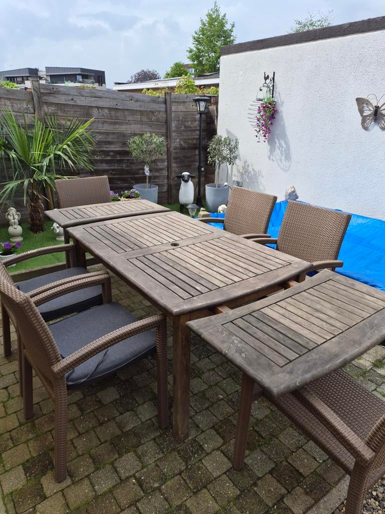 Te koop : tuinset met 6 stoelen, Enlèvement, Salons de jardin