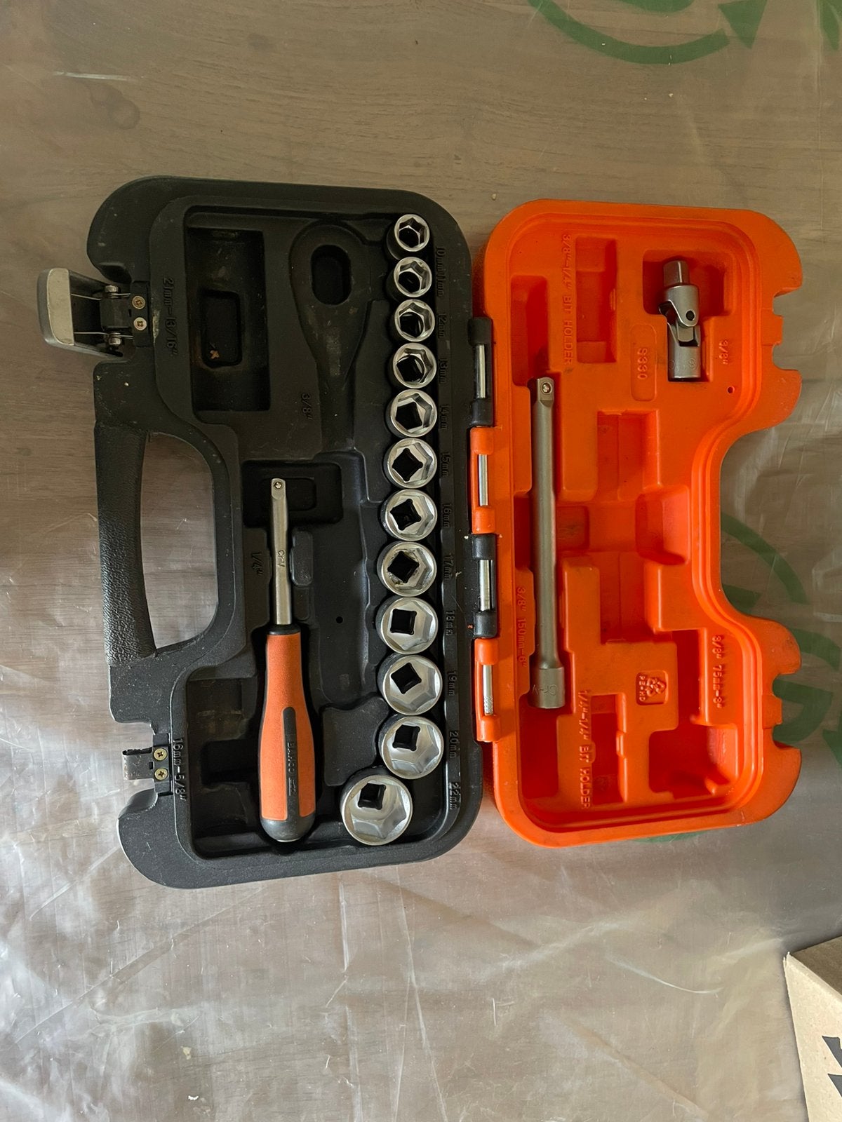 Bahco doppenset, Auto diversen, Autogereedschap, Ophalen, Zo goed als nieuw