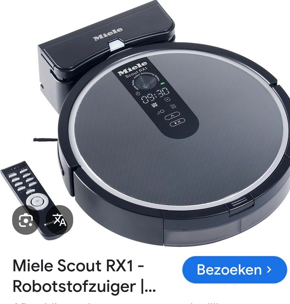 Aspirateur robot Miele avec télécommande, Enlèvement, Comme neuf, Sac à poussière, Aspirateur robot