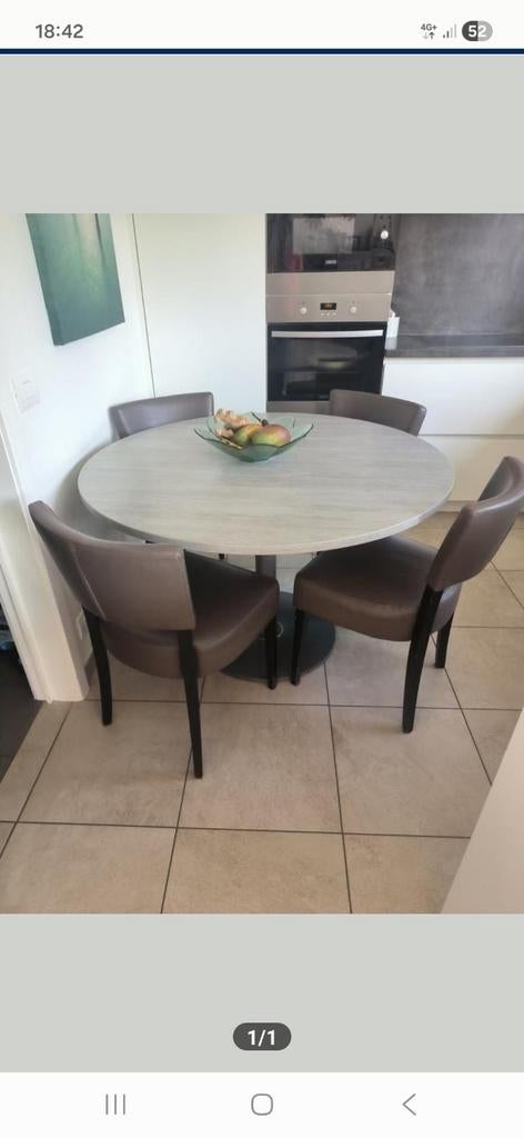 Keukentafel met 4 stoelen, Huis en Inrichting, Ophalen