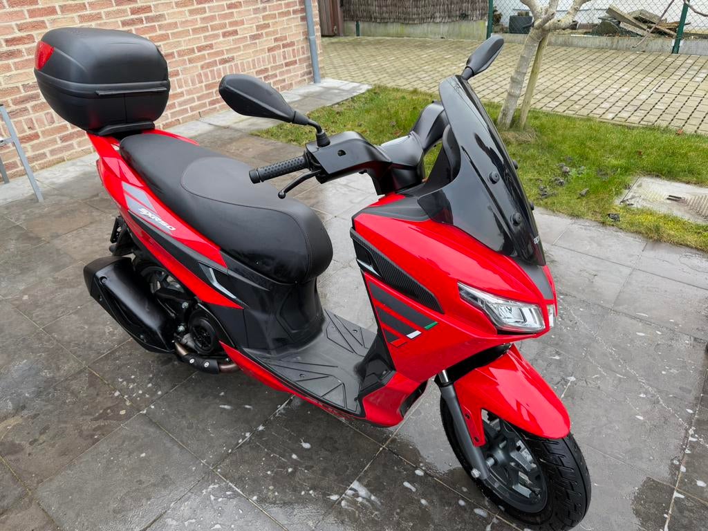 cyclomoteur Aprilia 45 km/h, Vélos & Vélomoteurs, Scooters | Marques Autre, Comme neuf, Classe B (45 km/h), Enlèvement, Essence