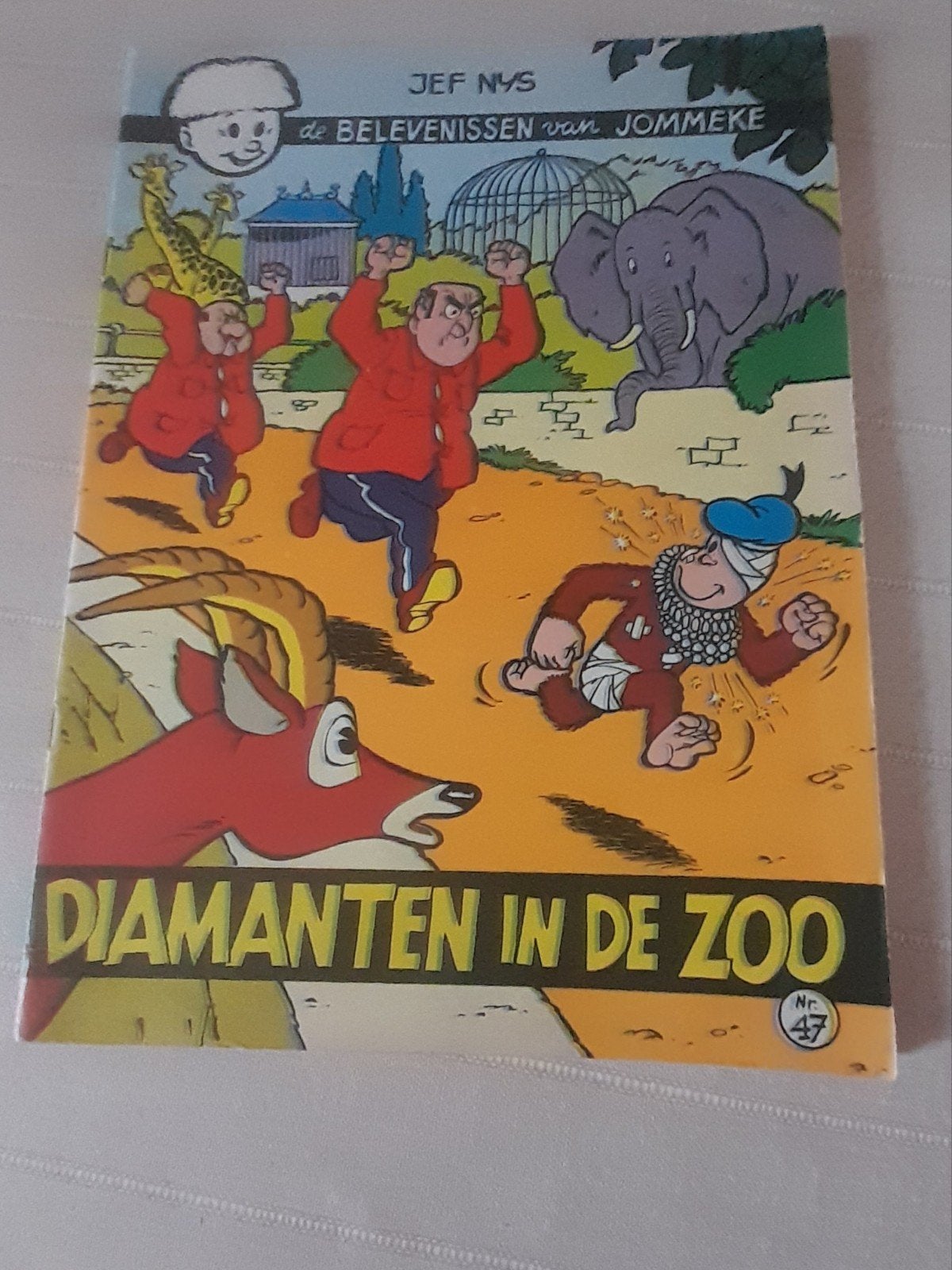 Strip Jommeke Nr. 47 Diamanten in de zoo. Eerste druk, Ophalen
