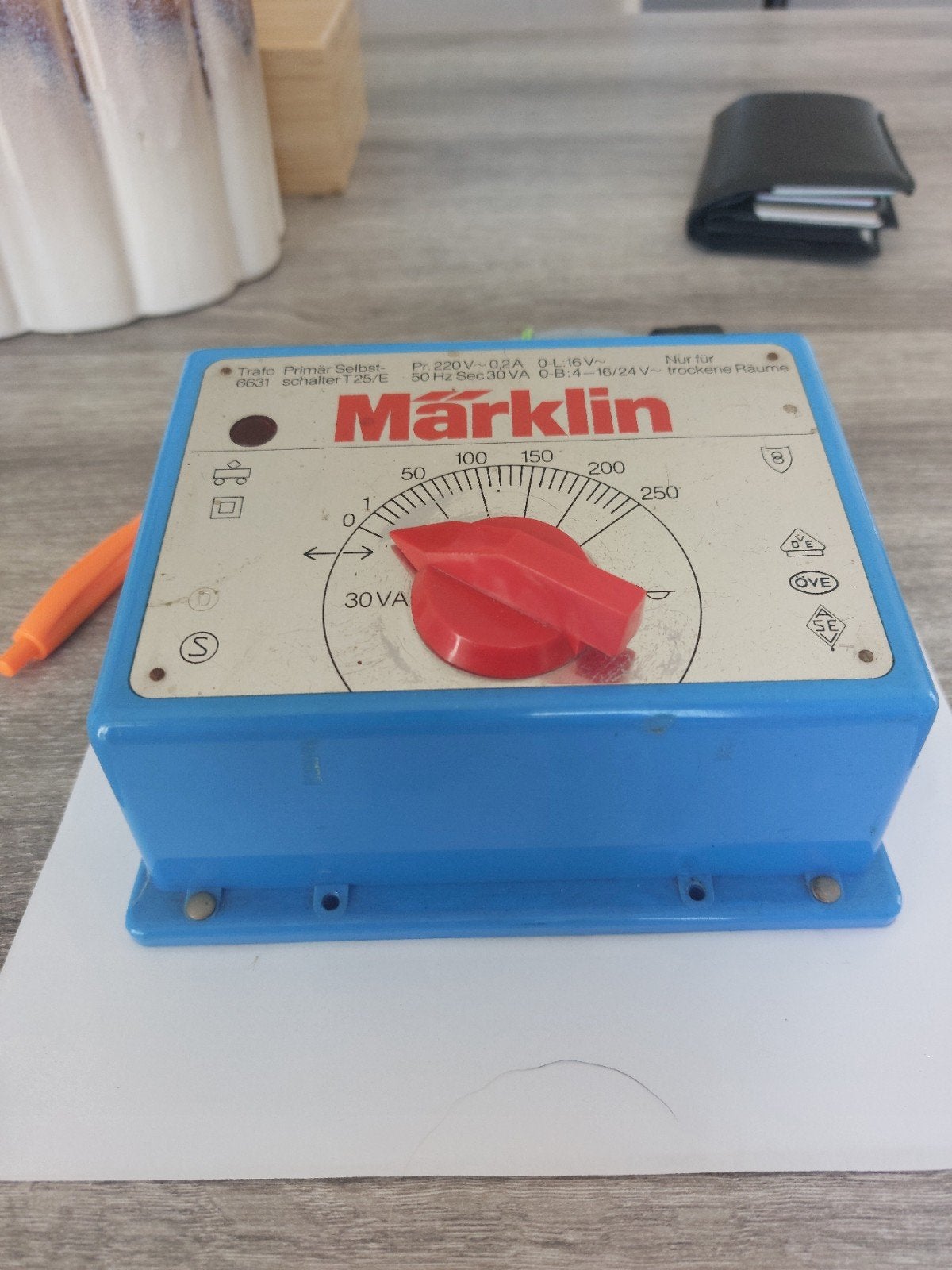Marklin 6631 transformator 30 va, Gebruikt, Ophalen of Verzenden, Analoog, Märklin