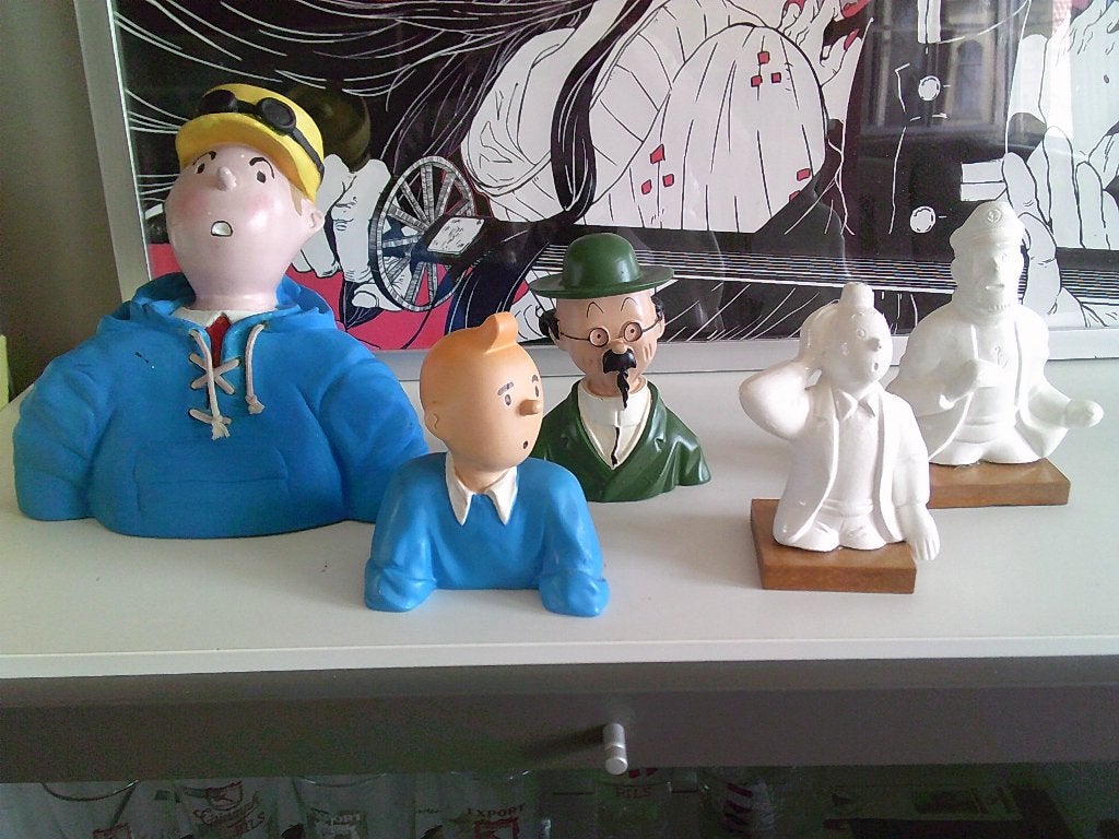 5 beeldjes uit de reeks Kuifje ., Verzamelen, Stripfiguren, Ophalen of Verzenden, Kuifje