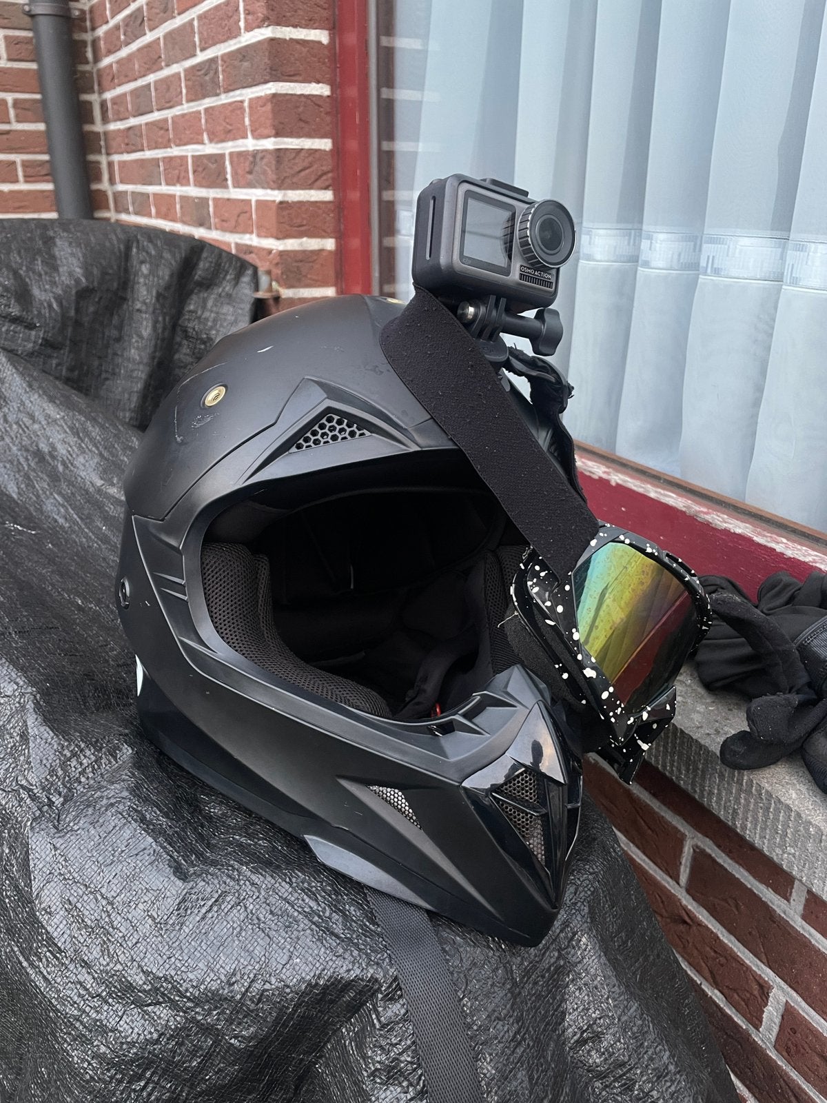 Cross / Motor / Scooter helm (ZONDER CAMERA), Motoren, Overige merken, Ophalen of Verzenden, Nieuw zonder kaartje, L