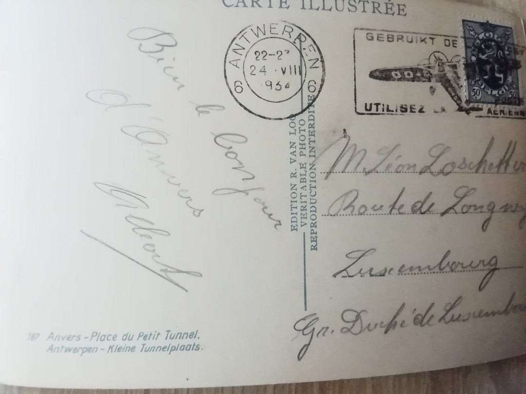 Postkaart kleine tunnelplaats Antwerpen, Verzamelen, Ophalen of Verzenden, Antwerpen